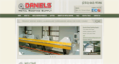 Desktop Screenshot of danielsmetalroofingsupply.com